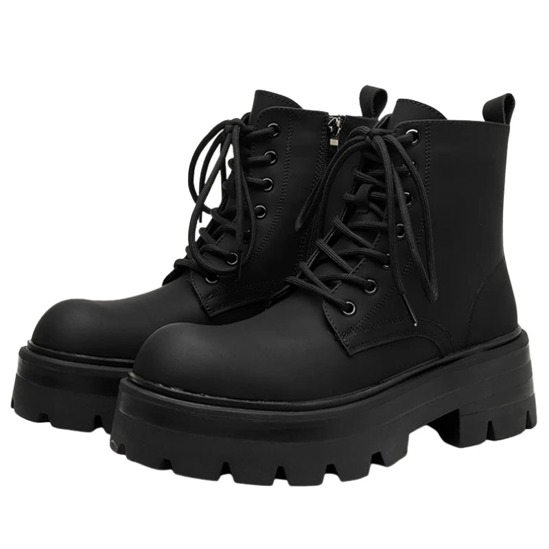 BLACK PLATFORM BOOTS