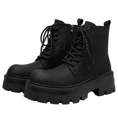 BLACK PLATFORM BOOTS