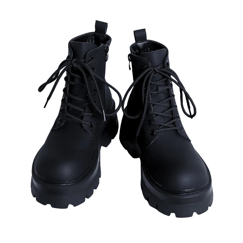 BLACK PLATFORM BOOTS