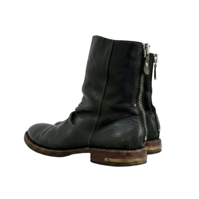 WRINKLED BLACK WYATT BOOTS
