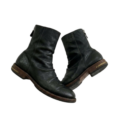 WRINKLED BLACK WYATT BOOTS
