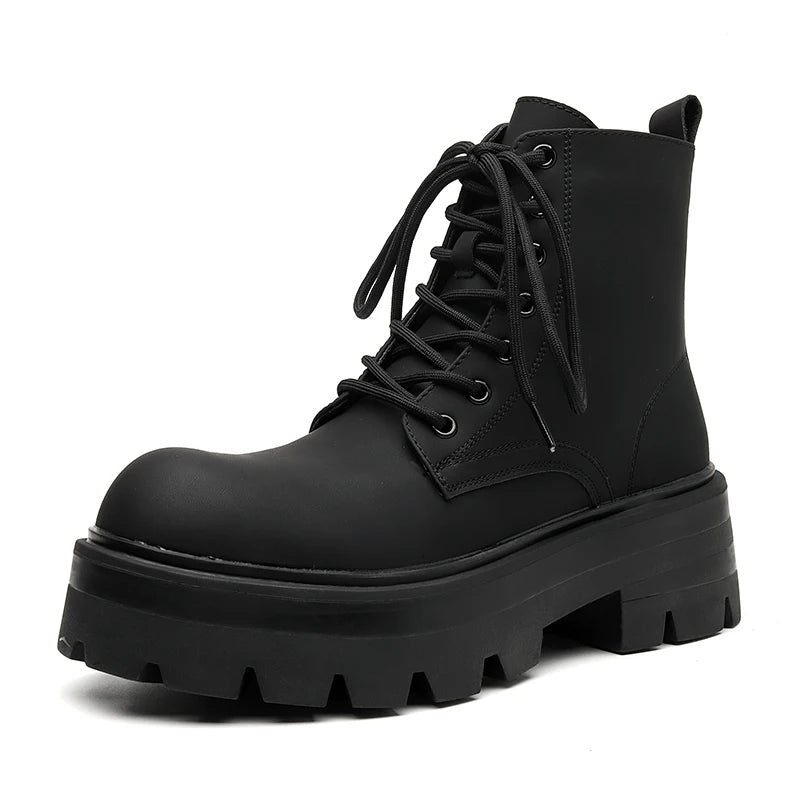 BLACK PLATFORM BOOTS