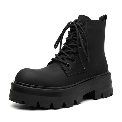 BLACK PLATFORM BOOTS