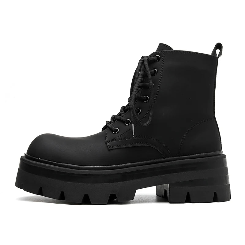 BLACK PLATFORM BOOTS